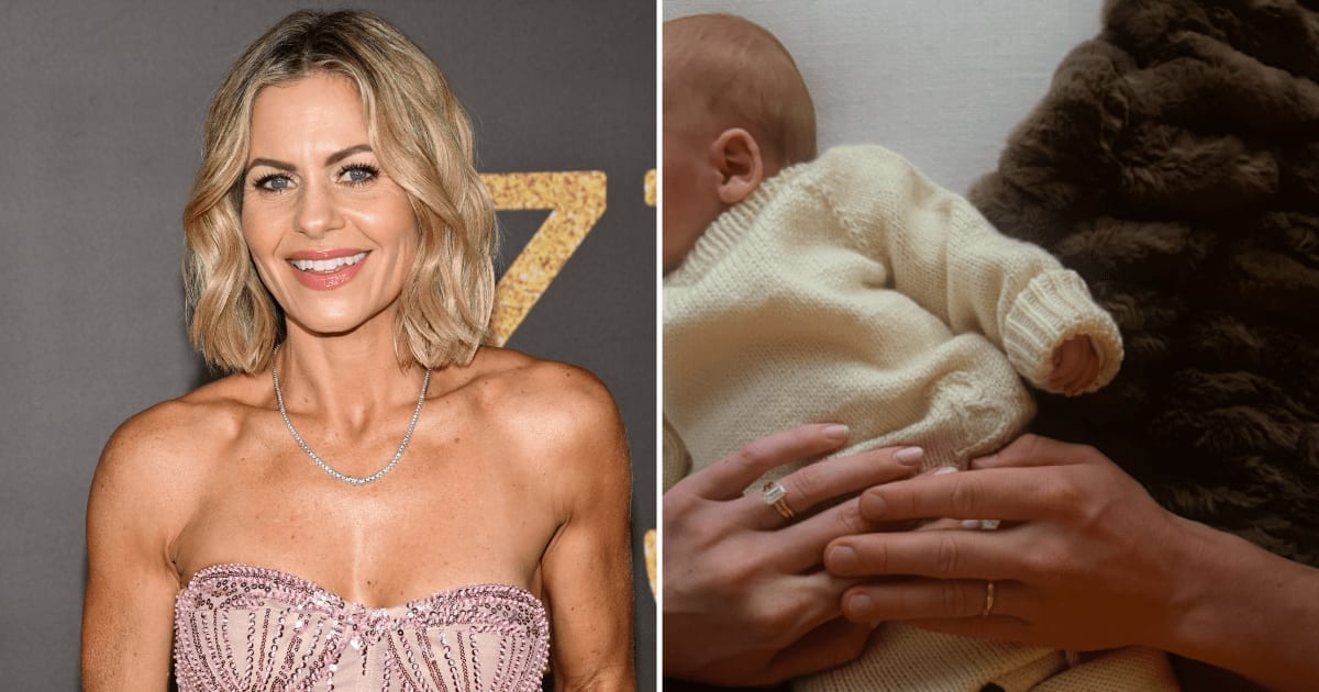 Candace Cameron Bure's son, Lev Valerievich Bure, and his wife, Elliott Dunham Bure, have welcomed their first child, a son named Bond Leo Bure (Getty Images, @elliottpbure/Instagram)