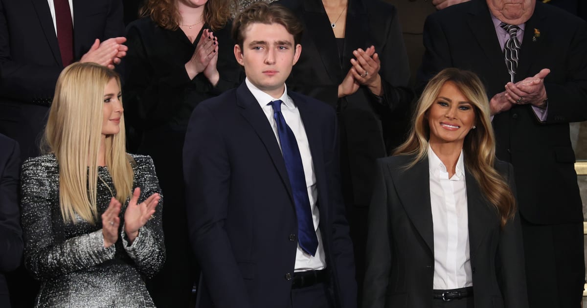 Barron Trump is reportedly dating a woman he met in college, while his transfer to New York University’s Washington, DC, campus draws attention  (Getty Images)