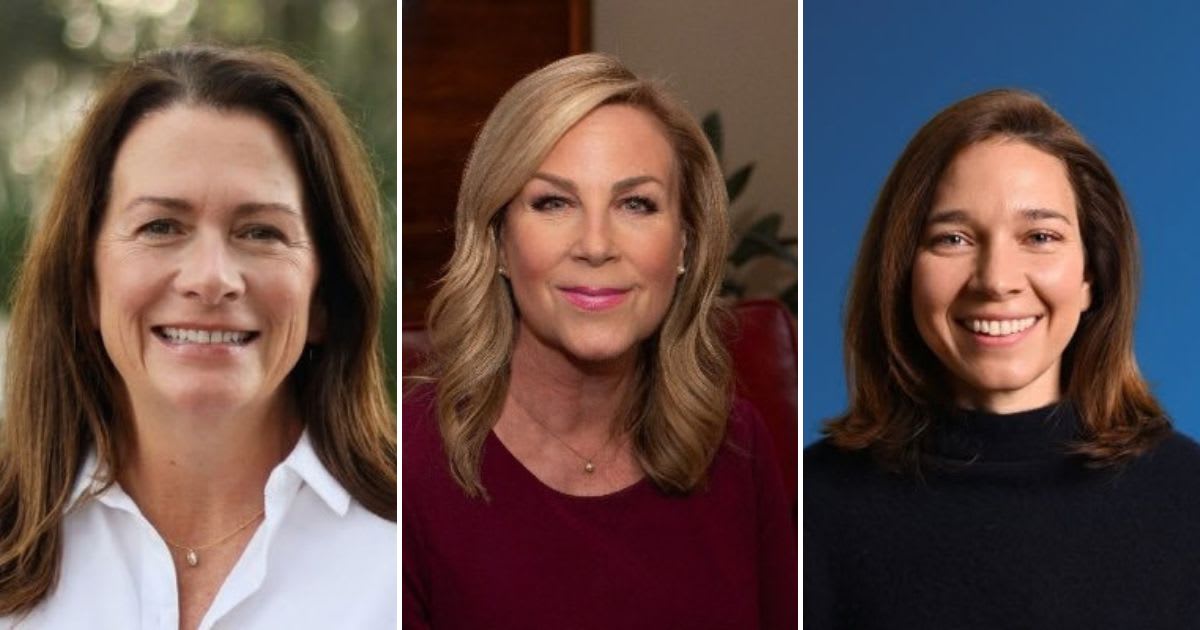 Nancy Lacore, Janelle Stelson and Rebecca Bennett are running as Democrats in South Carolina, Pennsylvania and New Jersey, respectively (@Nancylacore/X,@JanelleStelson/X,@RebeccaBennett/X)