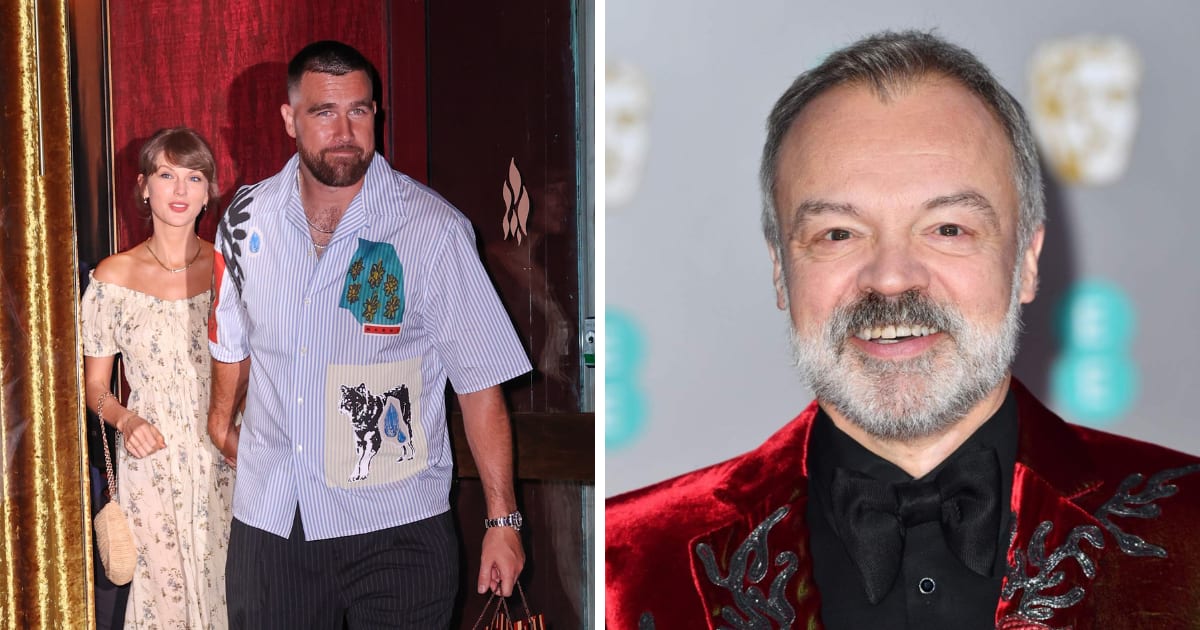 Graham Norton revealed he spoke with a mystery male celebrity at Taylor Swift and Travis Kelce’s wedding, calling him his 'white whale' guest (Getty Images)