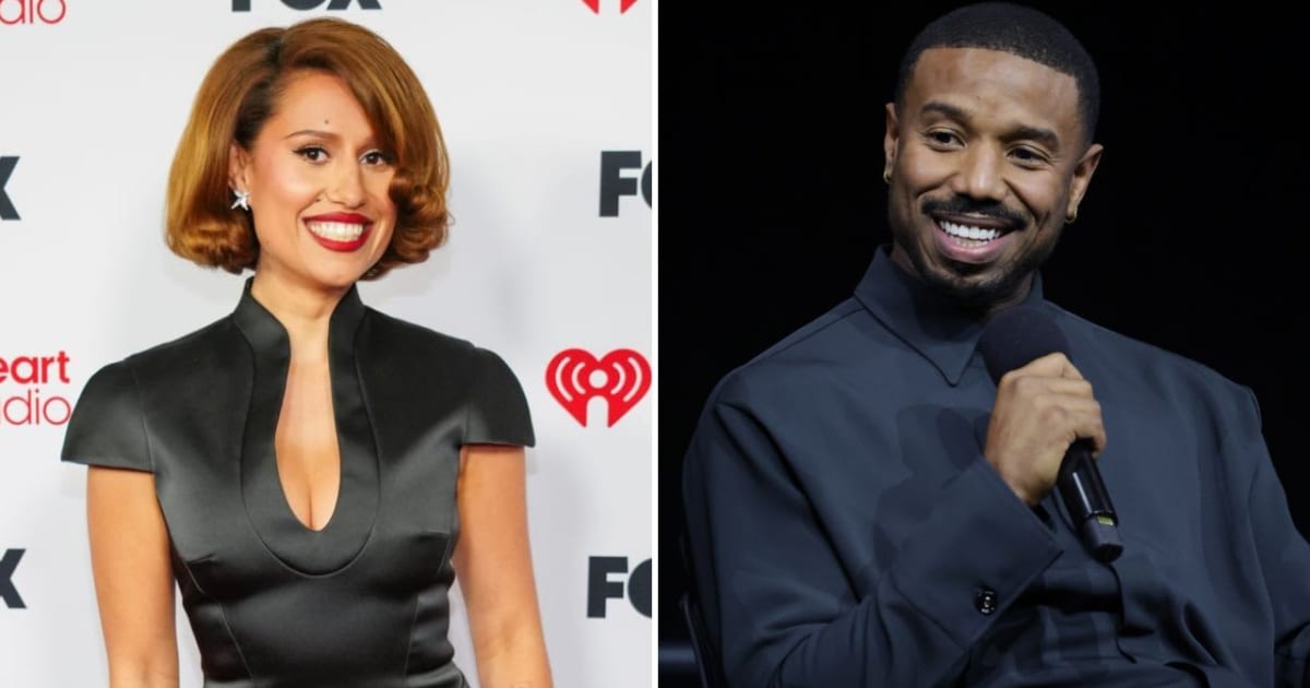 RAYE opened up about Michael B. Jordan and her relationship with the actor (Jordan Strauss/Invision/AP, Eric Charbonneau/Warner Bros. via Getty Images)