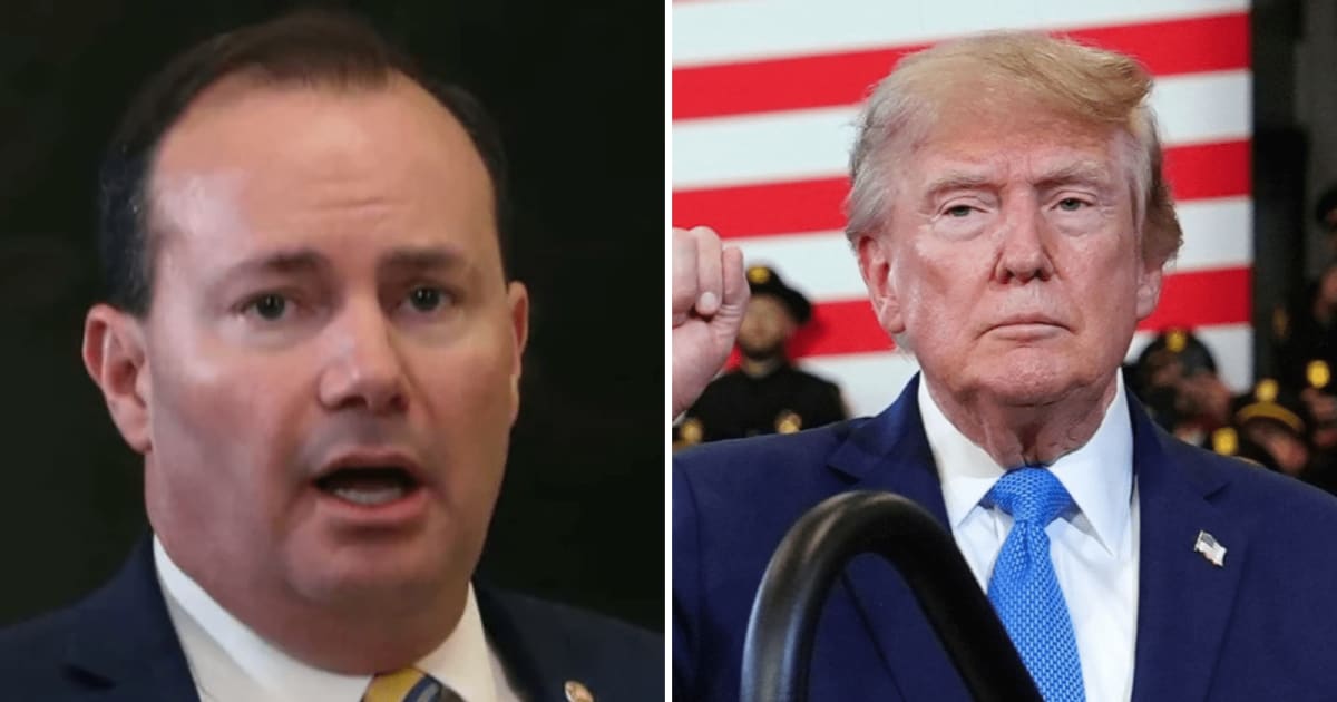 Mike Lee has supported Donald Trump since 2020 and repeatedly pushed the SAVE Act, which proposes voter ID and proof-of-citizenship requirements (Getty Images)