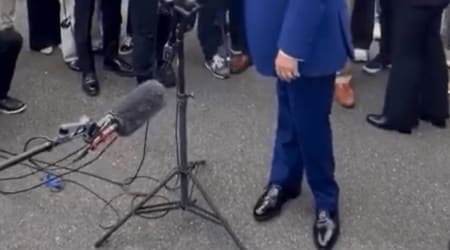 Fact Check: Did Trump’s unusual standing posture in a viral clip signal a health issue?