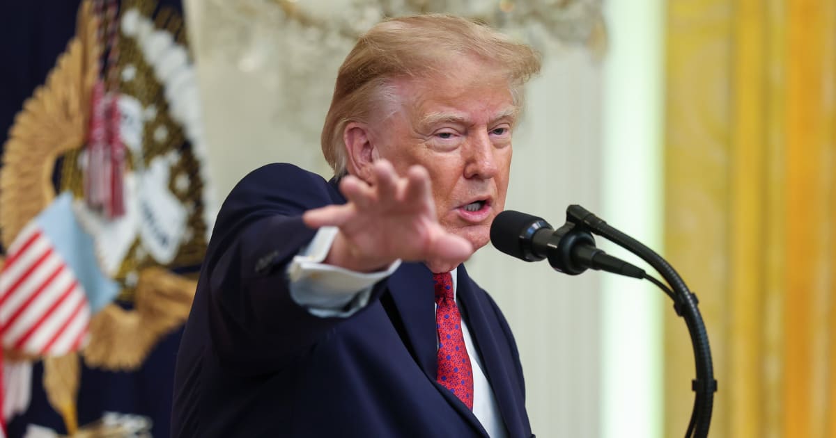 President Donald Trump speaks during a Hispanic Heritage Month celebration event in the East Room of the White House on September 30, 2026, in Washington, DC (Kevin Dietsch/Getty Images)