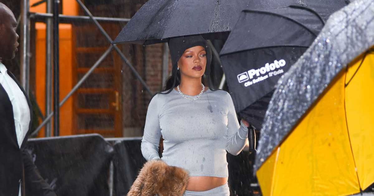Rihanna was seen at The Carlyle Hotel before the 2025 Met Gala: 'Superfine: Tailoring Black Style at the Metropolitan Museum of Art on May 05, 2025 (Adrian Edwards/GC Images)