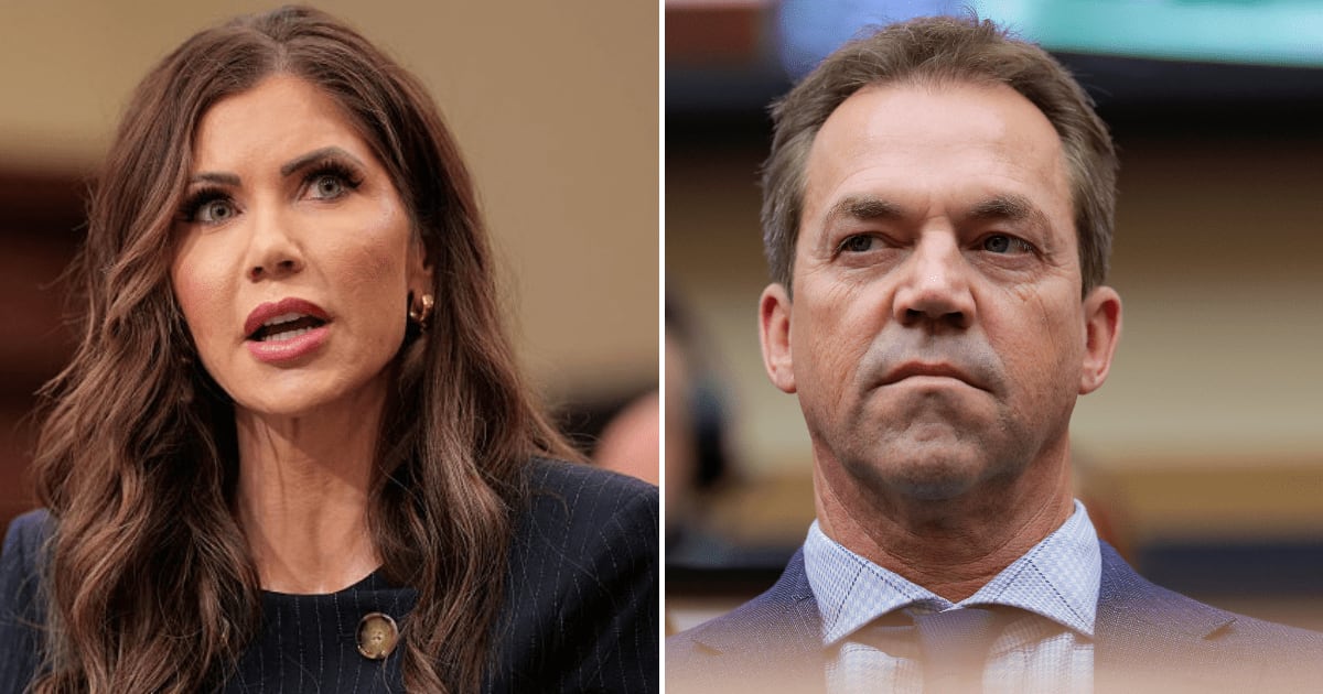 Bryon Noem spoke publicly for the first time since his wife, Kristi Noem, filed for divorce after 34 years of marriage (Getty Images)