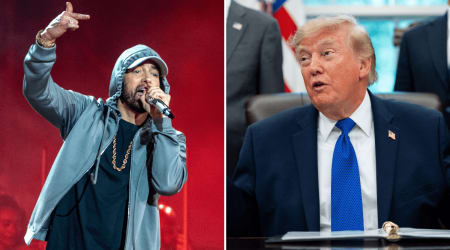 Fact Check: Did Eminem support Trump saying that he's on the 'right side of history'?