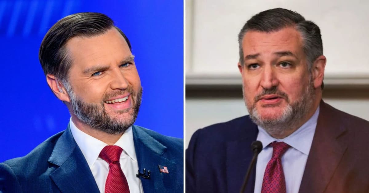 JD Vance made the remark after Ted Cruz said he wants to 'certainly be part of the discussion' in the 2028 presidential race (Getty Images)