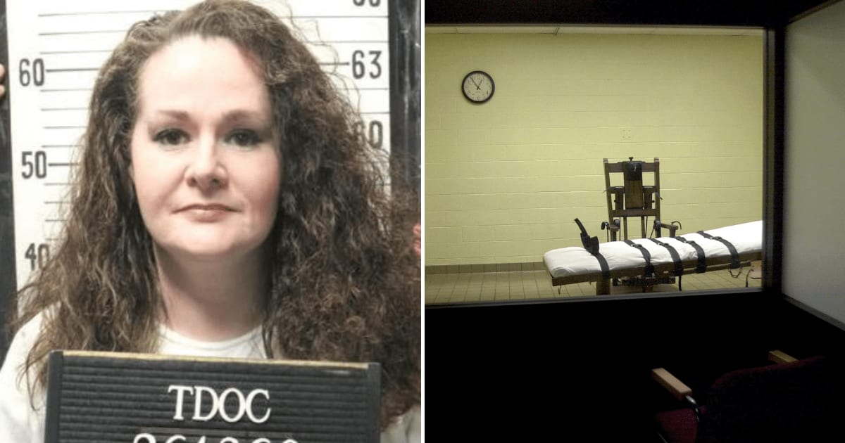 Pike remained conscious on the gurney, reporting intense sensations in her arm as witnesses watched the execution continue inside the chamber (The Tennessee Department of Correction, Getty Images)