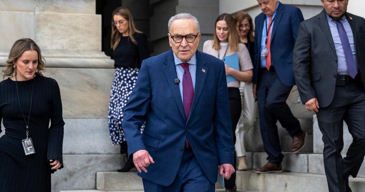A social media rumor claims Senate Minority Leader Chuck Schumer, D-N.Y., will retire in 2028 if Democrats win 2026 midterms (AP Photo/J. Scott Applewhite)