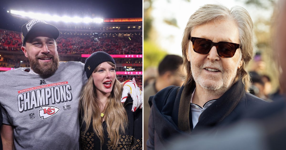 Paul McCartney opened up about performing at Taylor Swift and Travis Kelce's July 3 wedding during an appearance on 'Jimmy Kimmel Live!' (Getty Images)