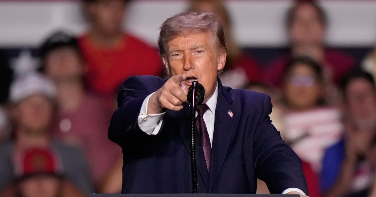 President Donald Trump speaks at a campaign rally at The Mitchell Center in Mobile, Ala, Friday, October 2, 2026 (AP Photo/Gerald Herbert)
