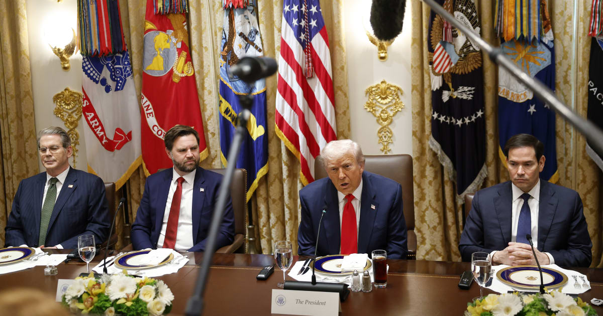 Among those who attended the secret meeting were Vice President JD Vance, Secretary of State Marco Rubio, Secretary of Defense Pete Hegseth, and Treasury Secretary Scott Bessent (Getty Images)