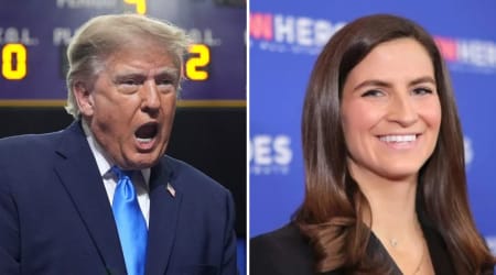 Trump calls Kaitlan Collins ‘an unhappy person’ at Ohio rally as crowd boos CNN anchor