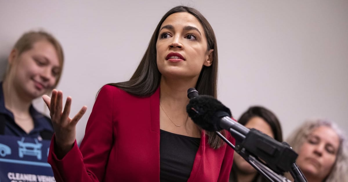 Alexandria Ocasio-Cortez also praised the community for organizing against ICE while speaking at All Saints Church in Syracuse, New York (Getty Images)