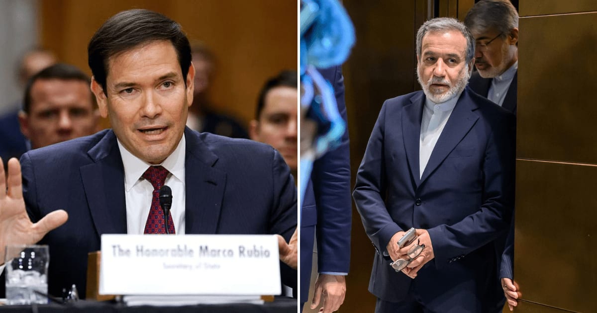 Iranian Foreign Minister Abbas Araghchi rejected US claims that Iranian diplomats had been expelled, calling the report a sign of “desperation and defeat” (Getty Images/AP Photo)