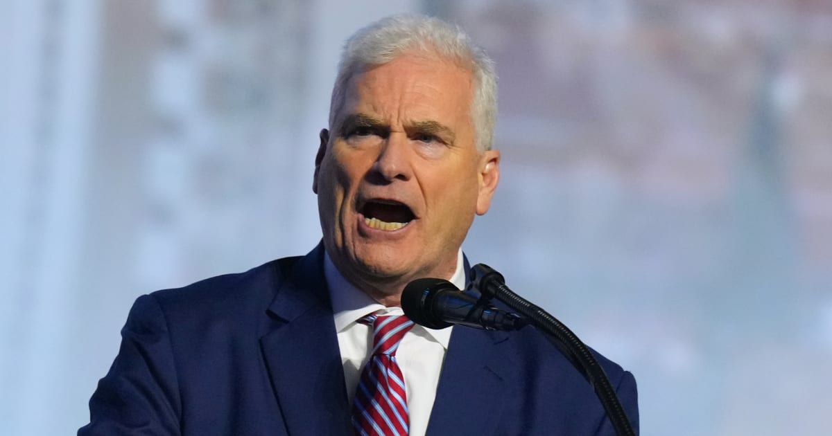 House Majority Whip Rep Tom Emmer, R-Minn, arrives to speak at the Republican convention Wednesday, September 9, 2026, in Dallas (AP Photo/Julio Cortez)