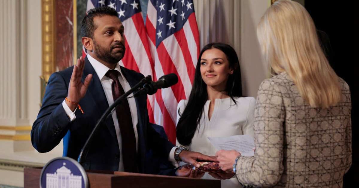 Kash Patel and Alexis Wilkins were seen together after meeting at a Nashville event and dating for about three years (Getty Images)