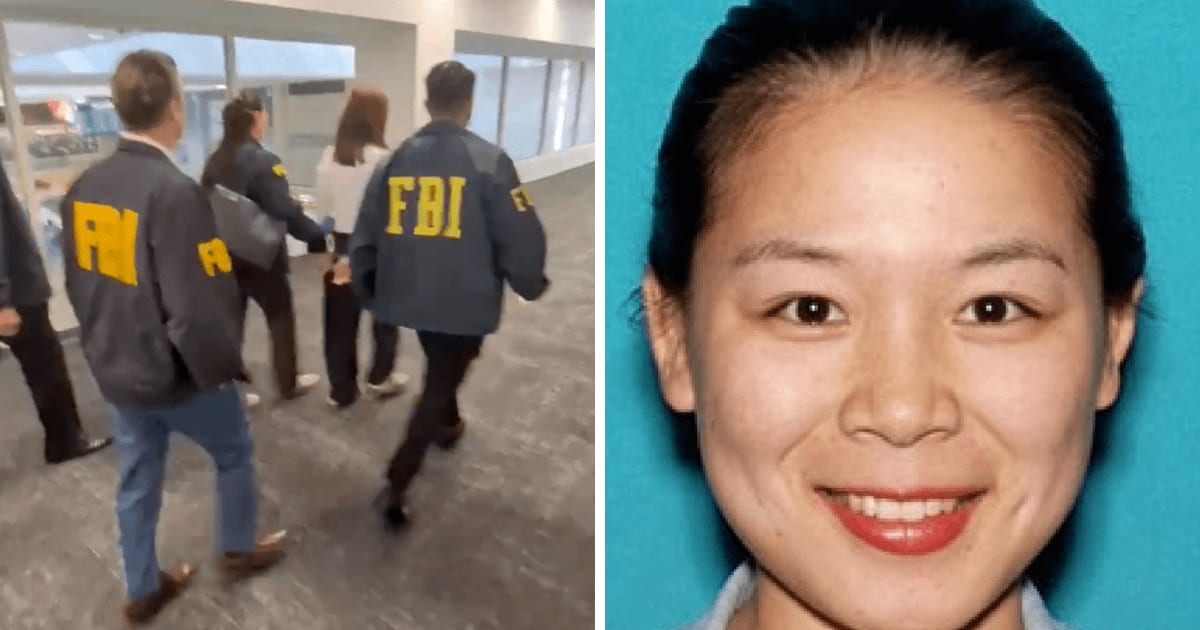 Wanying 'Heather' Zhang, 34, was arrested at LAX while allegedly attempting to flee to Shanghai, accused of spying on Taiwan’s president’s son for China (X @USAttyEssayli)