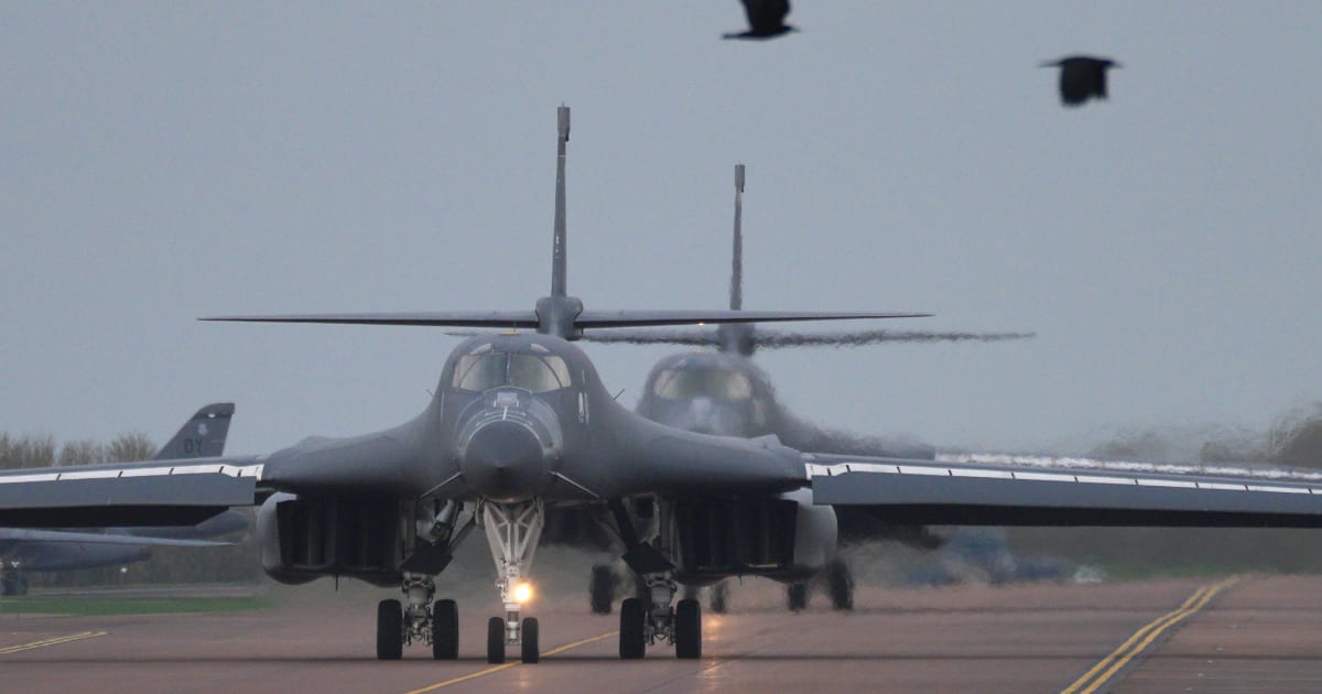 The Air Force has now decided to bring home all of its bombers stationed at the Royal Air Force (RAF) Fairford, a US-run military air base in England used to strike Iran (Getty Images)