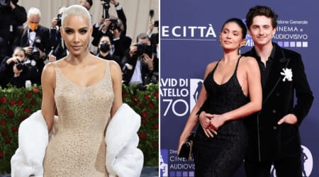 Kim Kardashian shares video of Kylie Jenner and Timothee Chalamet's faces carved into a pumpkin