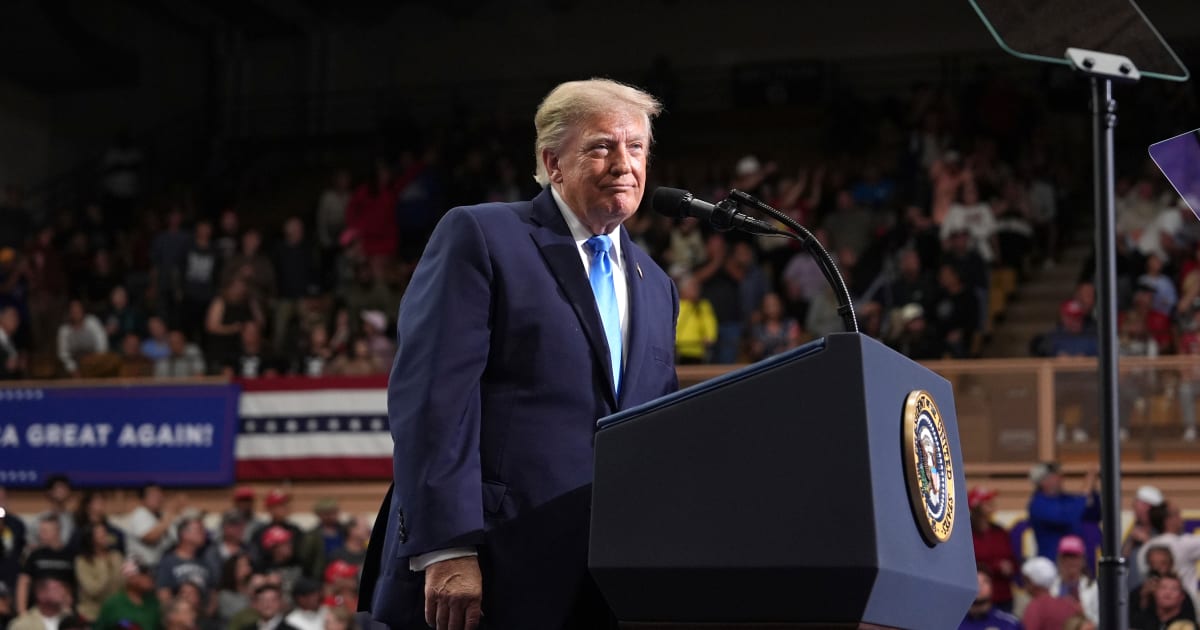 President Donald Trump rejected reports of empty seats and claimed that thousands of people had to be turned away from attending his Vandalia rally (AP Photo/Mark Schiefelbein)