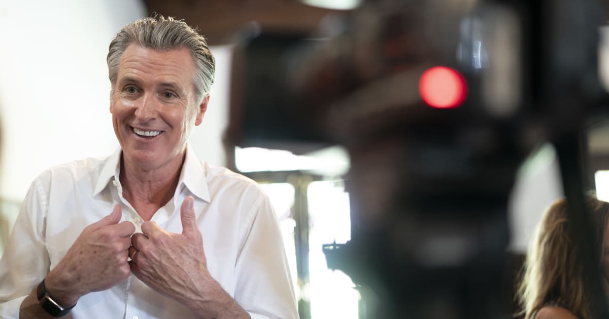 California Governor Gavin Newsom led the charge, saying that Trump is 'mentally ill' (Getty Images)
