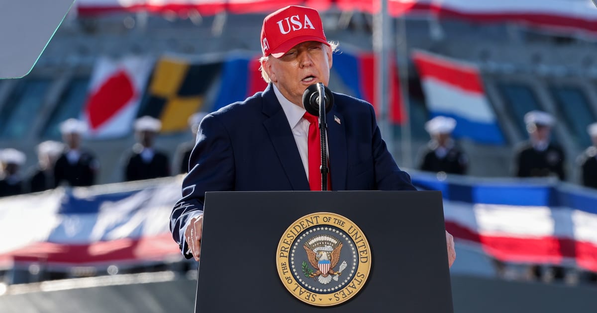 President Donald Trump spoke at Tradepoint Atlantic in Sparrows Point, Maryland, on October 6, 2026 (Getty Images) 