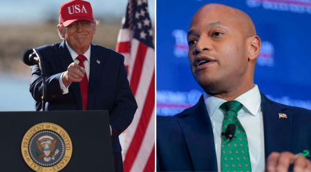 Trump, Maryland Governor Wes Moore spar over massive jobs deal during president's visit 
