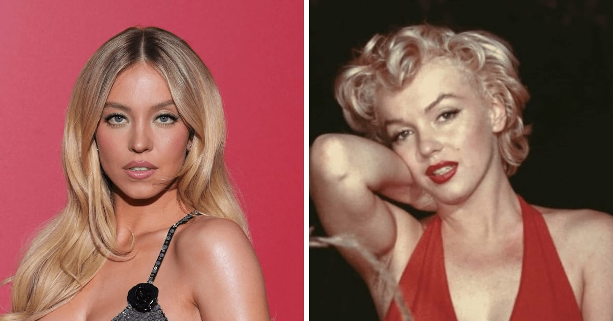 Sydney Sweeney has yet to comment on her family link to Marilyn Monroe but has seemingly drawn inspiration from the Hollywood icon (Getty Images)