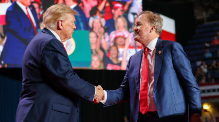 Trump makes third Texas stop for Ken Paxton as GOP fights to hold Senate seat