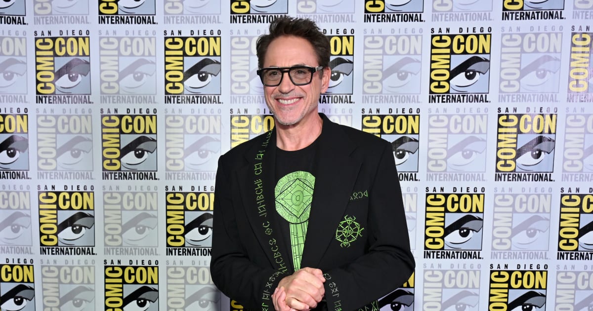 Robert Downey Jr. attends the Marvel Studios Panel at 2026 San Diego Comic-Con on July 25, 2026 in San Diego, California (Alberto E. Rodriguez/Getty Images for Disney)