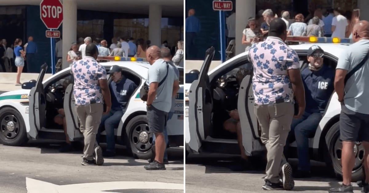 Danilo Alves Silva was detained after an alleged confrontation with voters. He admitted he was not an ICE agent and called the outfit a 'prop costume' (@FlaviaMSoares76/X)