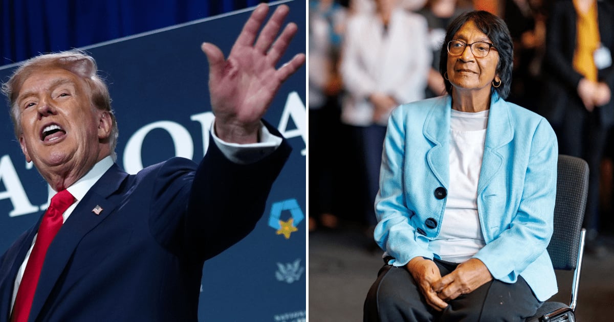 Trump reshared the statement on Truth Social, amplifying criticism of Pillay’s selection without issuing a separate, detailed response in his own words (AP Photos)