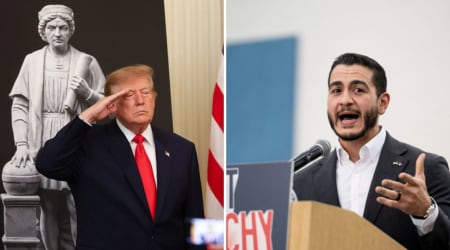 Trump vows to protect Columbus Day from Democrats, accuses El Sayed of wanting to abolish holiday