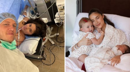 Olivia Culpo shares first photos of second baby with Christian McCaffrey, reveals son’s name