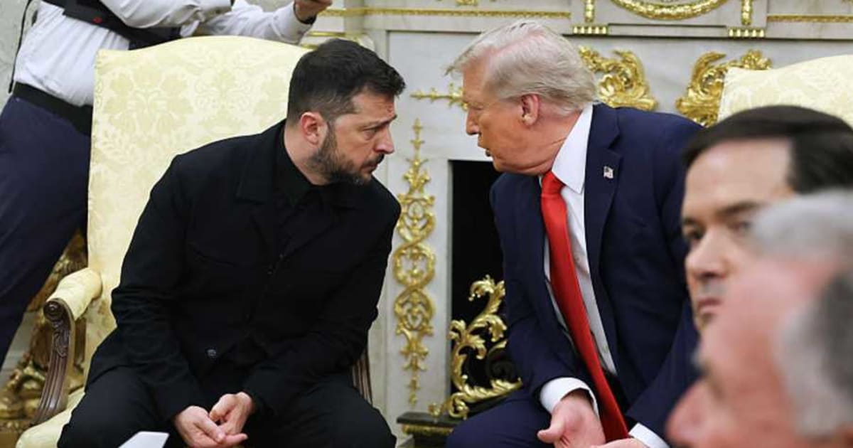 A viral claim alleged that Trump had urged Zelenskyy to avoid Russian oil refineries and focus on other targets (Getty Images)