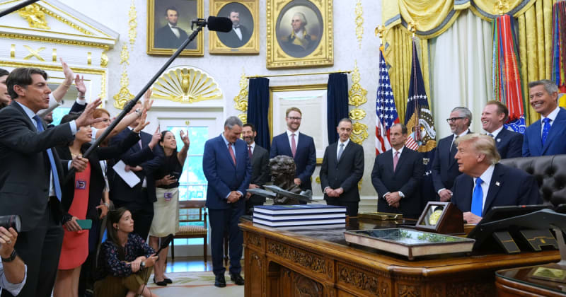 Trump’s DOJ to investigate ABC, CBS, CNN, Fox News and NBC over White House press pool boycott