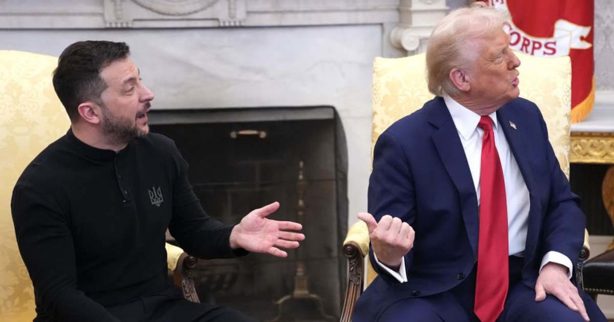 The rumor emerged after President Donald Trump called for Volodymyr Zelenskyy to be replaced following the Ukrainian leader’s criticism of a US-Russia diesel deal (Getty Images) 