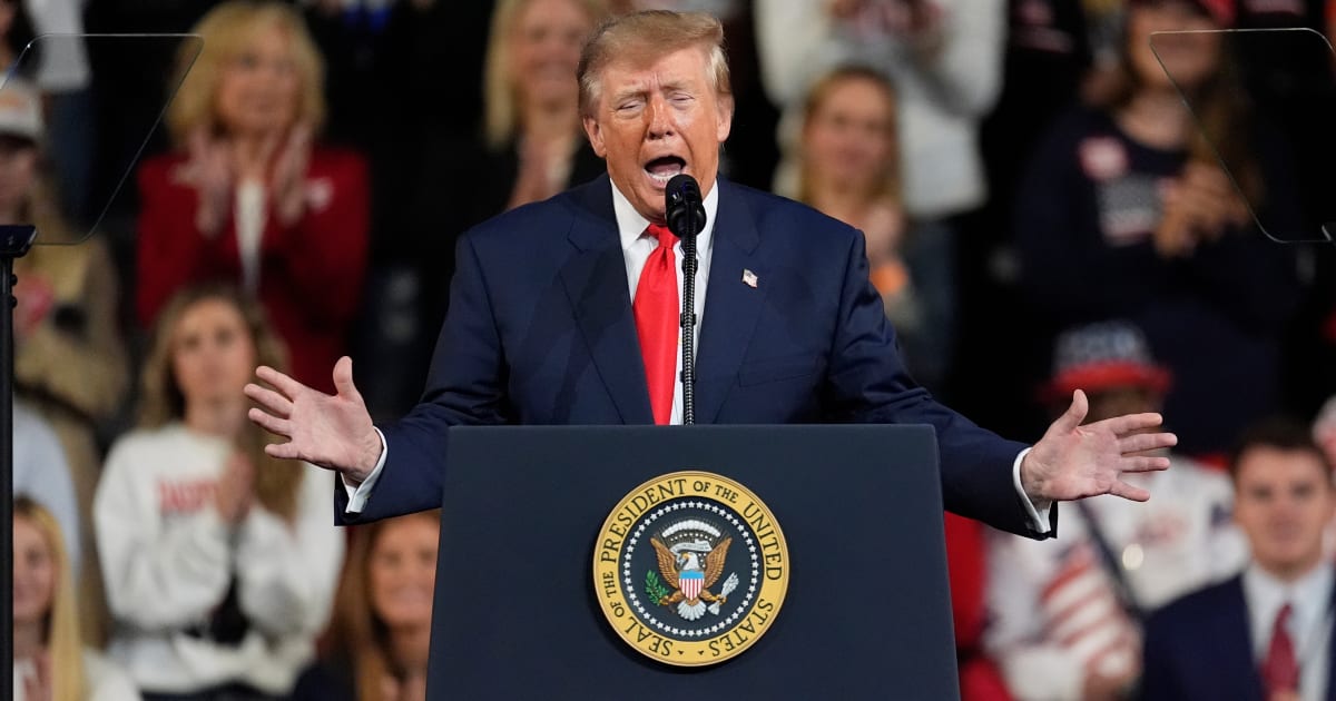Donald Trump joked that supporters would applaud his 'stupidest things' before defending his political message as based on common sense (AP Photo/George Walker IV)