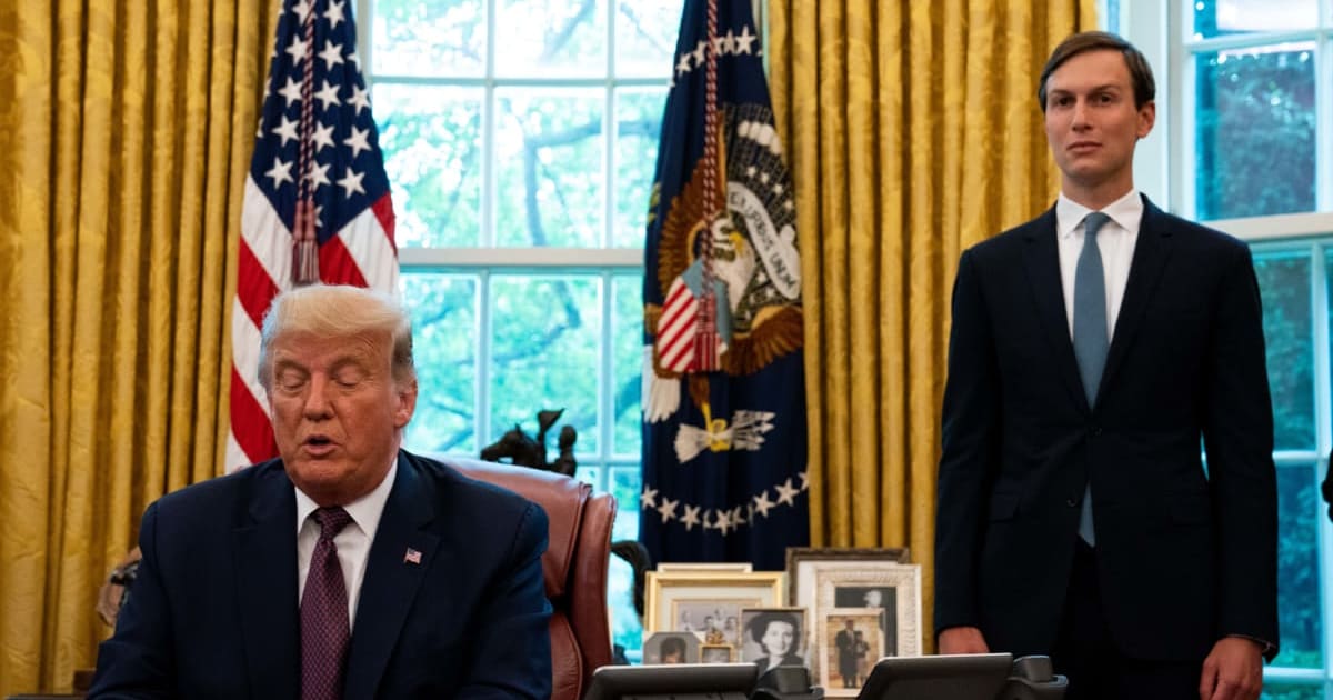 A social media rumor claims Jared Kushner  bought ‘.si’ domain names after President Donald Trump ordered the renaming of Artificial Intelligence to Super Intelligence (Getty Images)
