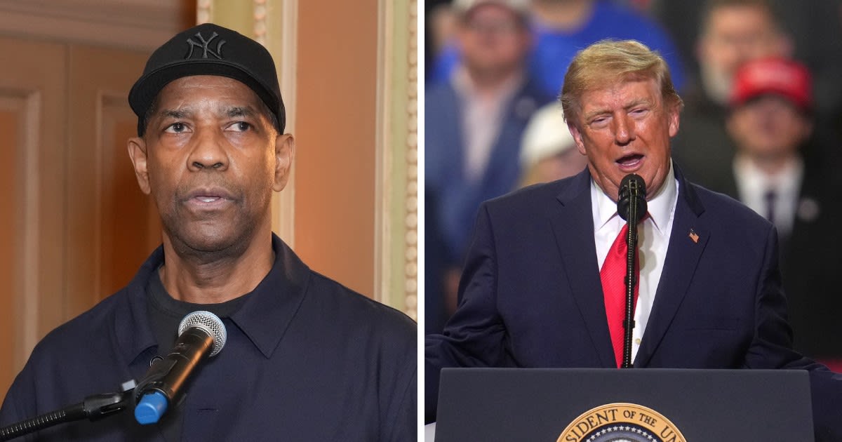 Denzel Washington and President Donald Trump (Getty Images)