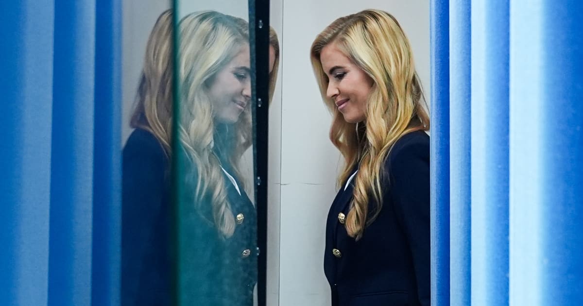 The briefing lasted approximately 14 minutes, during which Katie Zacharia answered just three questions from reporters (AP Photo/Julia Demaree Nikhinson)