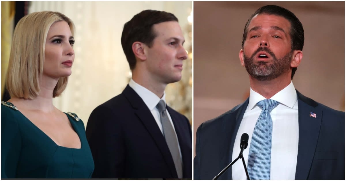 The BBC seeks information from Ivanka Trump, Jared Kushner and Donald Trump Jr about Trump’s January 6 speech for its defamation defence (Getty Images)