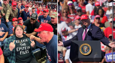 Fact Check: Does the image show a protester being removed from Trump's rally in Ohio?
