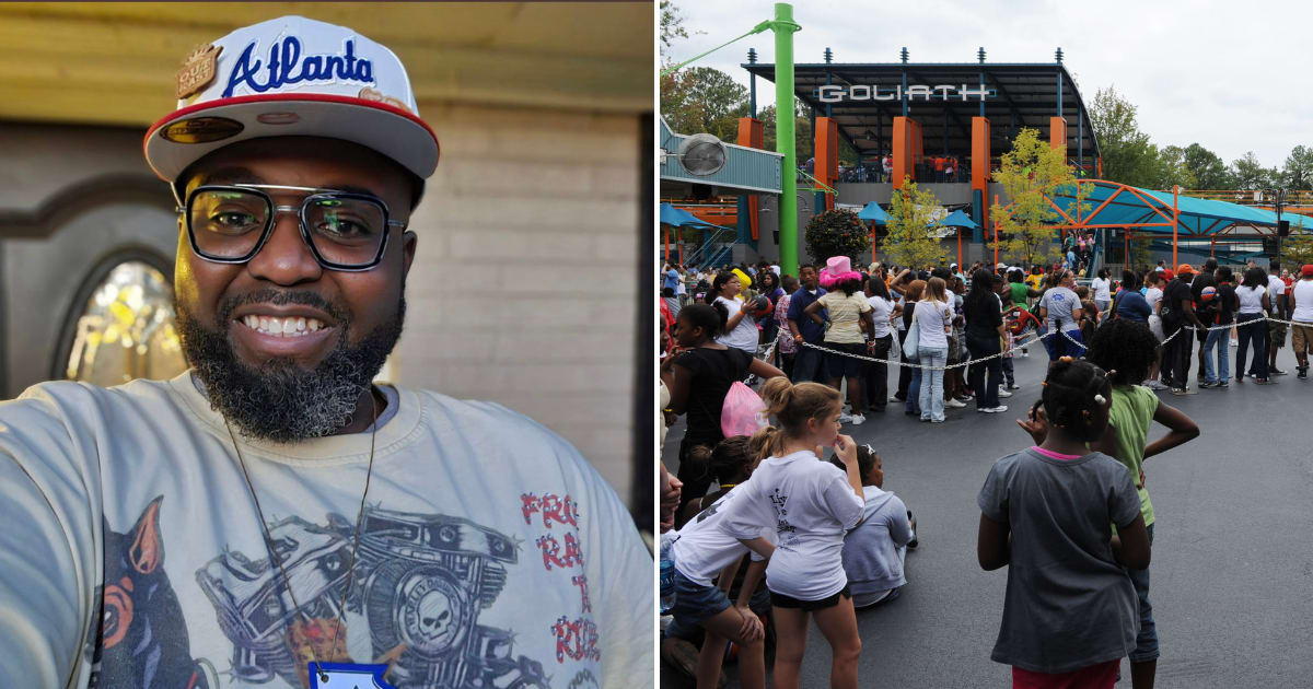 Hassan Jihad Ibn Kariem’s cousin, Geo Ashe, remembered him as a beloved cancer survivor who loved children and brought joy to his family (Hassan Jihad Ibn Kariem/Facebook, Rick Diamond/Getty Images)
